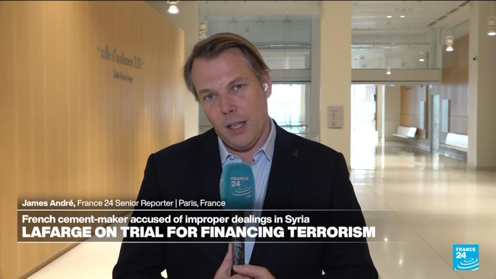 Video thumbnail for French cement-maker Lafarge risks heavy sentence in trial for financing terrorism in Syria