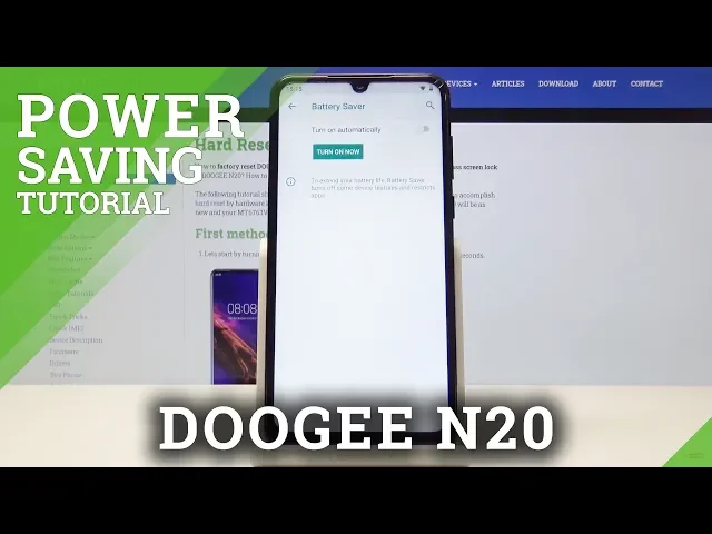 Video thumbnail for How to Enable Power Saving Mode in DOOGEE N20 - Extend Battery Life