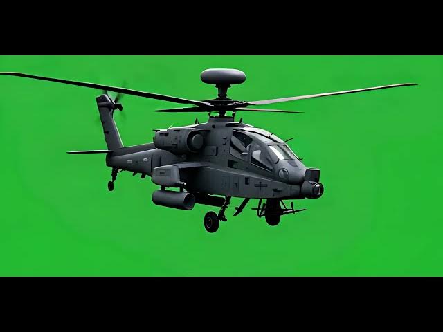 Video thumbnail for Black Hawk UH 60 Helicopter Side View on Green Screen