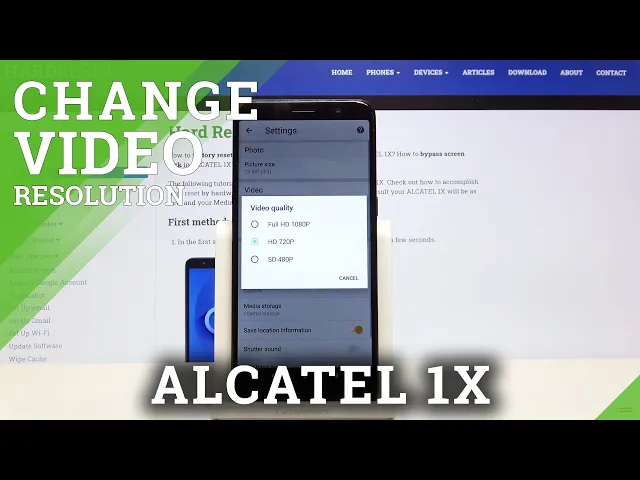 Video thumbnail for How to Change Video Resolution in ALCATEL 1X – Video Quality