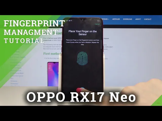 Video thumbnail for Oppo RX17 Neo Add Fingerprint Lock / Set Up Screen Lock
