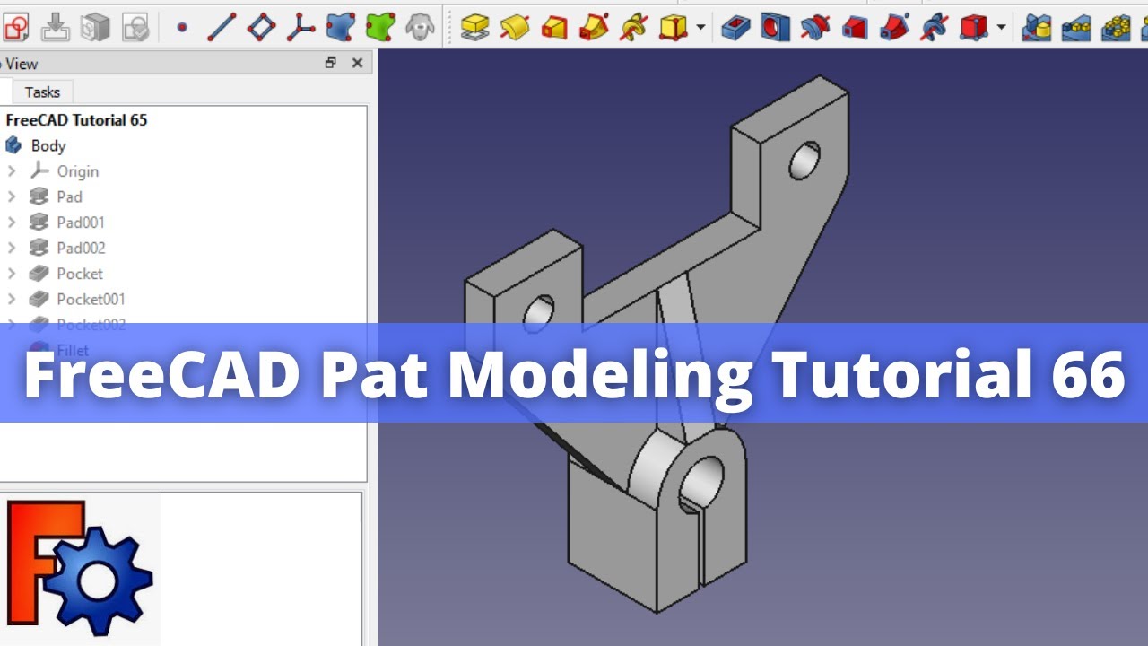 Video thumbnail for FreeCAD Part Modeling Tutorial 66 | FreeCAD Tutorial | Mechnexus |