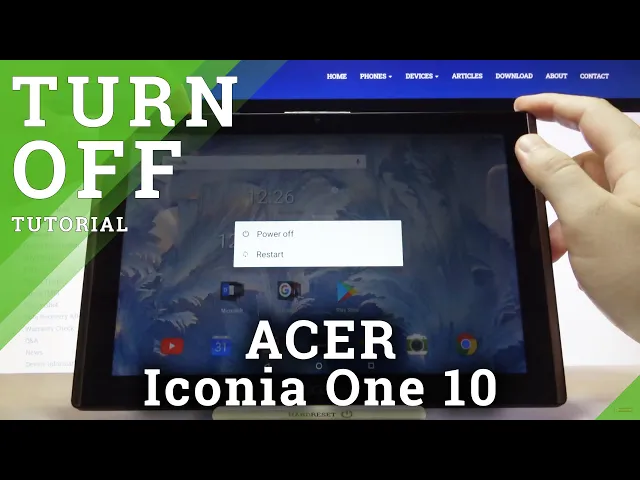 Video thumbnail for How to Switch Off ACER Iconia One 10 – Power Off ACER tablet