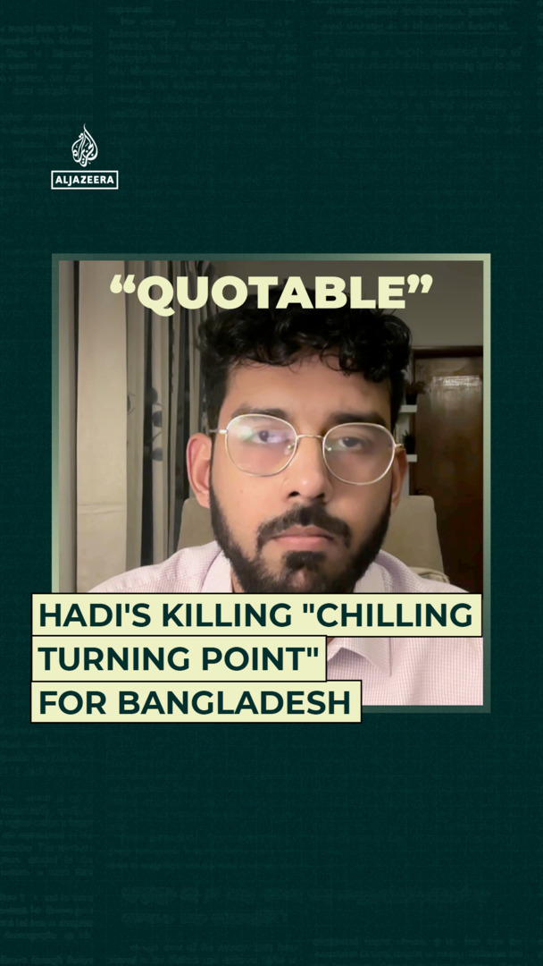Video thumbnail for Hadi's killing "chilling turning point" for Bangladesh