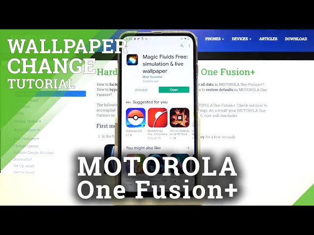 Video thumbnail for How to Use Live Wallpaper Magic Fluid in MOTOROLA One Fusion+