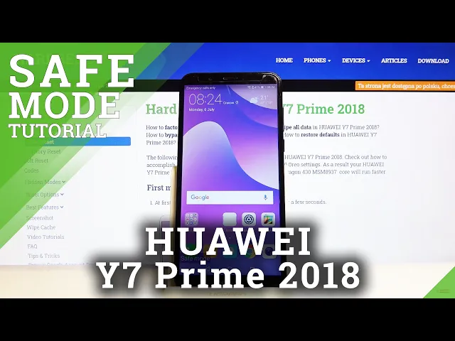 Video thumbnail for How to Enter Safe Mode in HUAWEI Y7 Prime 2018 – Turn Off Third-party Apps