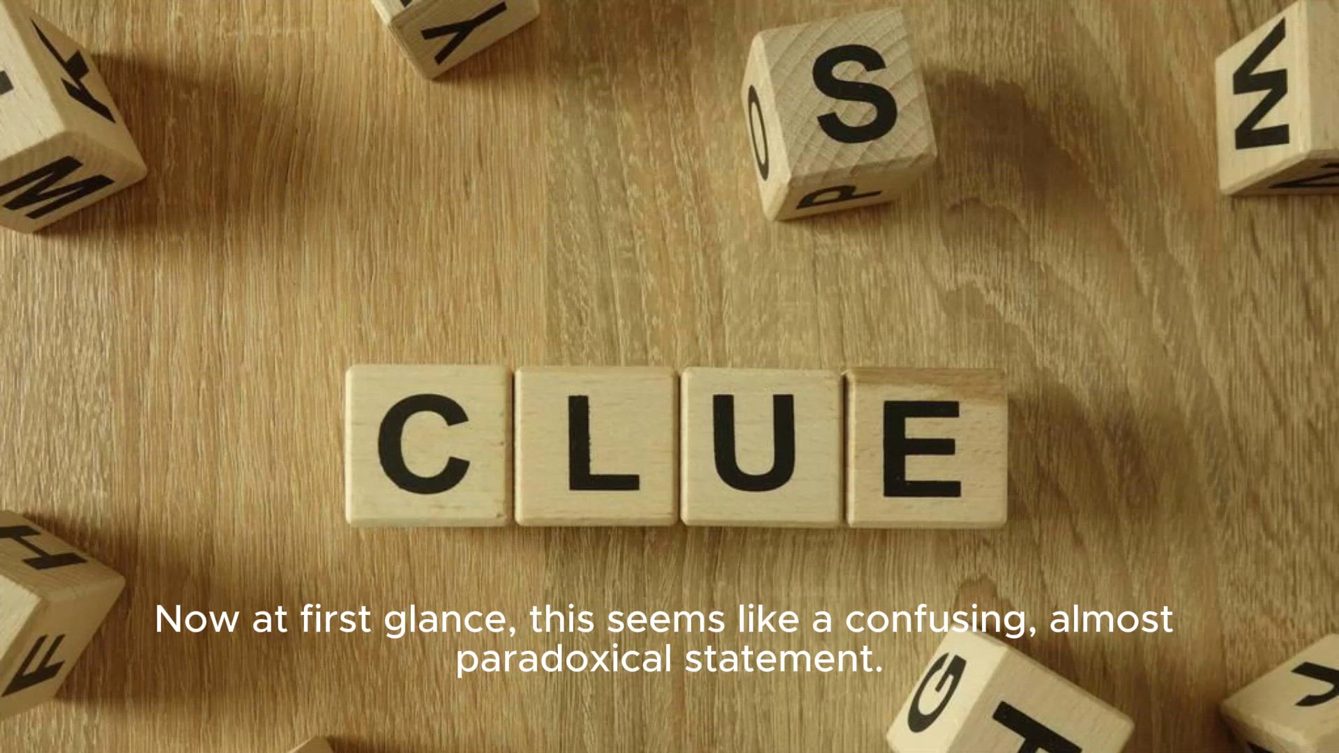 Video thumbnail for what the answer to this clue is not