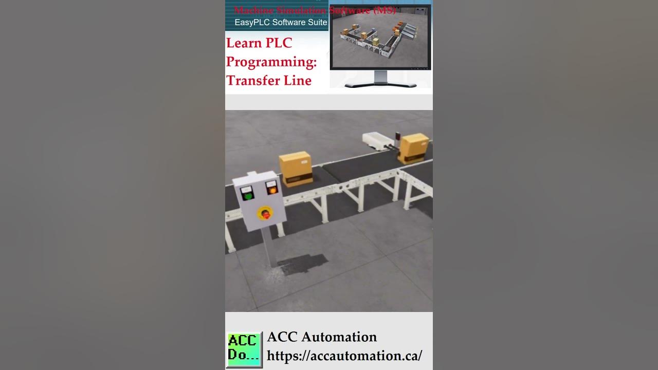 'Video thumbnail for Learn PLC Programming with EasyPLC Transfer Line'