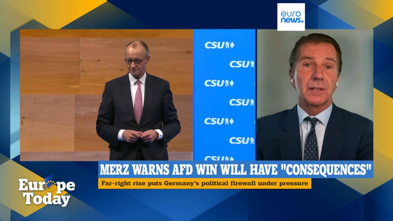 Video thumbnail for Merz has done 'very poorly' on communication, says former spokesman for the German government Béla Anda