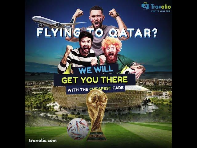 Video thumbnail for Get the cheapest flight to Qatar Now for World Cup 2022! | Travolic.com