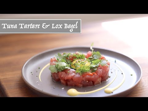 Video thumbnail for Tuna Tartare & Lox Bagel