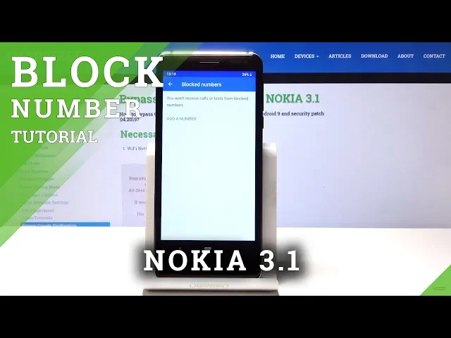 Video thumbnail for How to Block Contact in NOKIA 3.1 - Block Calls & Texts