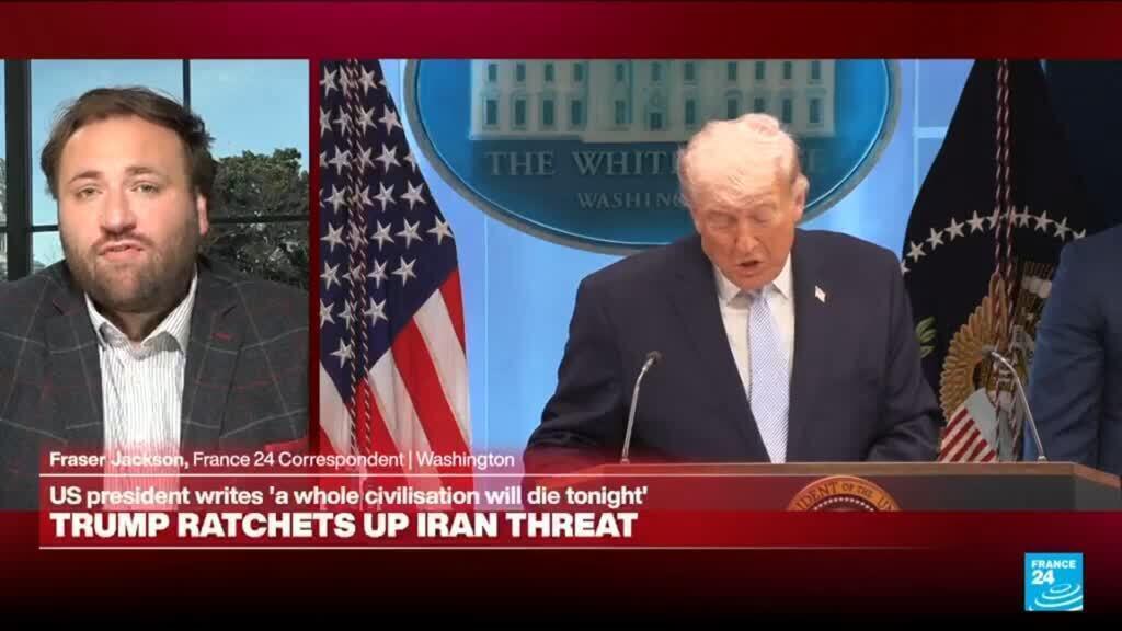 Video thumbnail for Trump: 'A whole civilisation will die tonight'