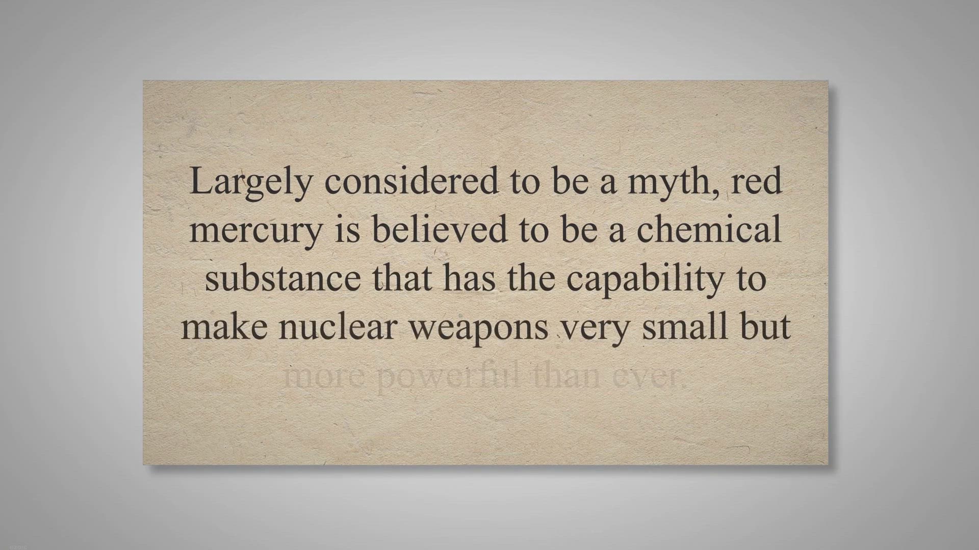 Video thumbnail for Does Red Mercury Really Exist? - Conspiracy Theories