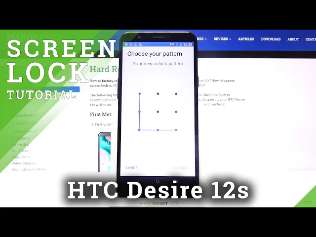 Video thumbnail for How to Set Up Screen Lock in HTC Desire 12s – Pick Locking Method