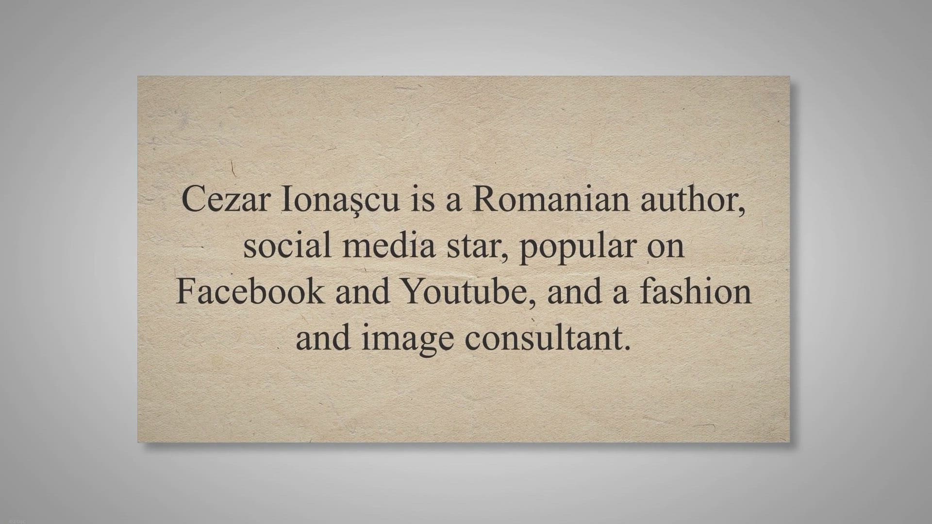 Video thumbnail for Cezar Ionascu Net Worth 2023, Height, Wiki, Age, Bio