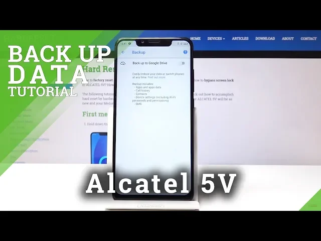 Video thumbnail for Alcatel 5V Google Backup / Enable Back Up Data