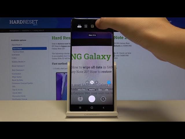 Video thumbnail for How to Change Aspect Ratio in SAMSUNG Galaxy Note 20 – Camera Settings