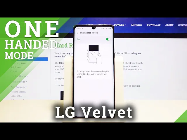 Video thumbnail for How to Activate One Hand Mode on LG Velvet – One-Handed Mode