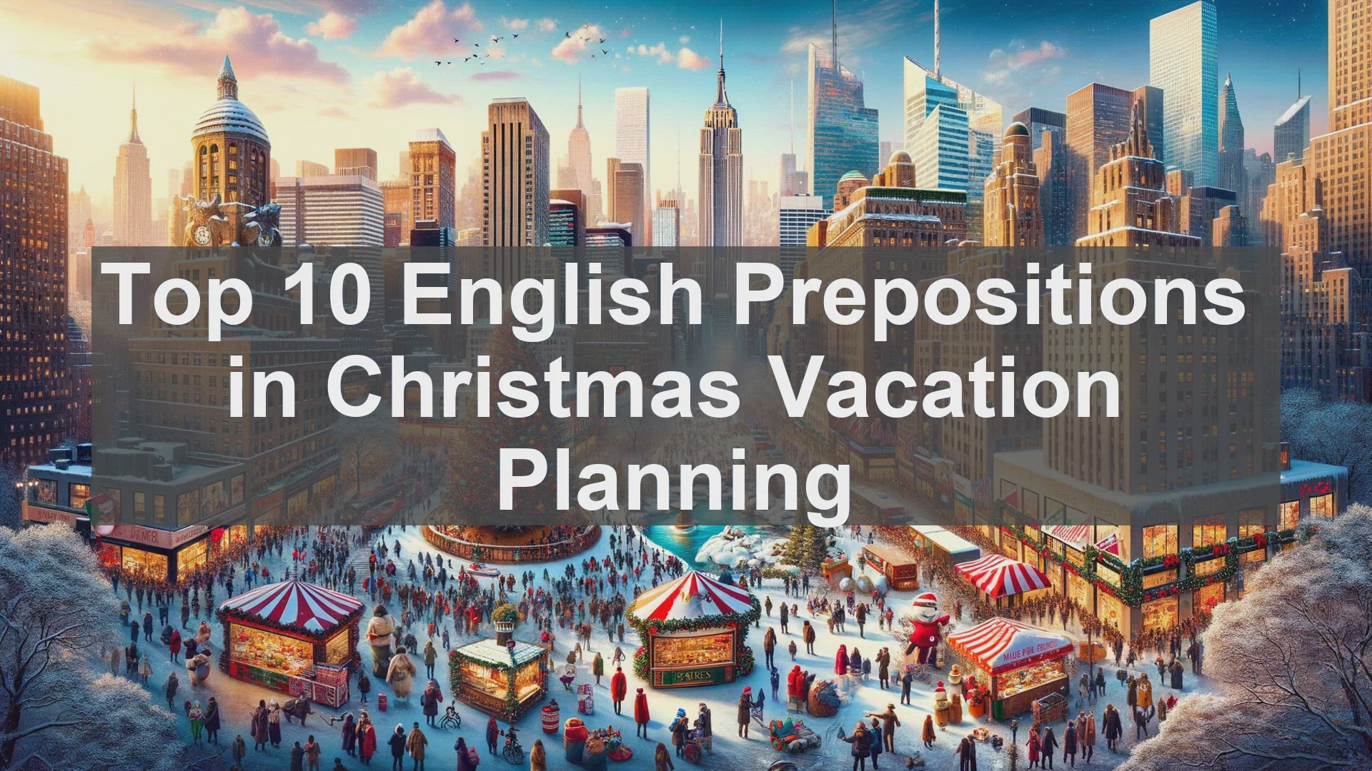 'Video thumbnail for Top 10 English Prepositions in Christmas Vacation Planning'