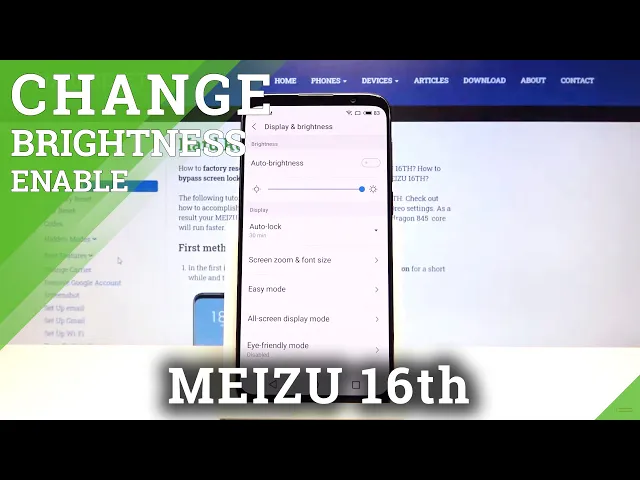 Video thumbnail for How to Manage Brightness Settings in MEIZU 16TH - Enable Auto Brightness