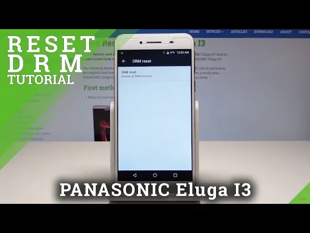 Video thumbnail for PANASONIC Eluga I3 RESET DRM LICENCES