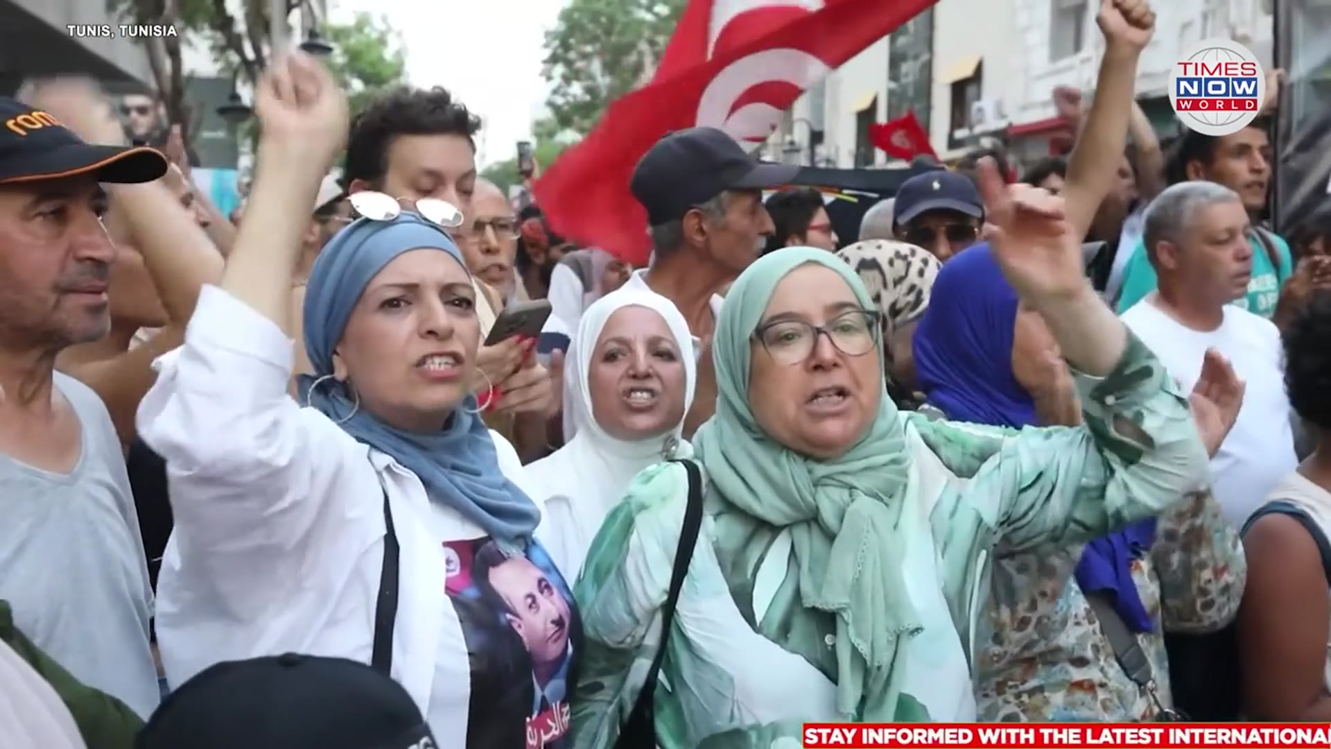 Video thumbnail for ANTI-GOVT PROTEST: 'Enough Recklessness,' Furious Tunisians Flood Streets Over Poverty, Power Cuts