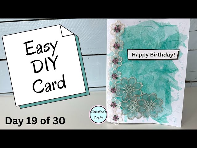 Video thumbnail for Create a Beautiful Mixed Media Card with Stuff you Already have!