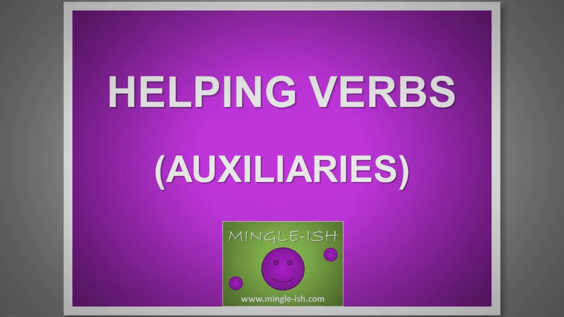 'Video thumbnail for Helping (auxiliary) verbs expressing MOOD - Grammar lesson'