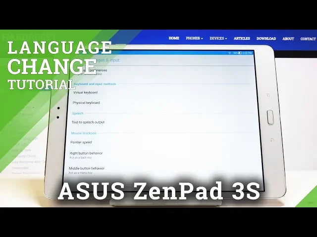 Video thumbnail for How to Change Language in ASUS ZenPad 3s – System Dictionary