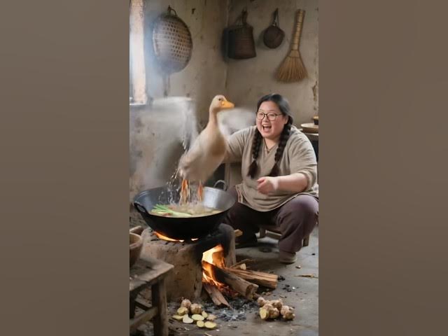 Video thumbnail for AI Animation: Woman vs. Goose | Haha | #haha #shorts