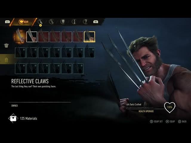 Video thumbnail for Marvel's Wolverine - Raise Some Hell: Defeat Reaver Scouts: Unlock Relentless | Switch Suits/Claws