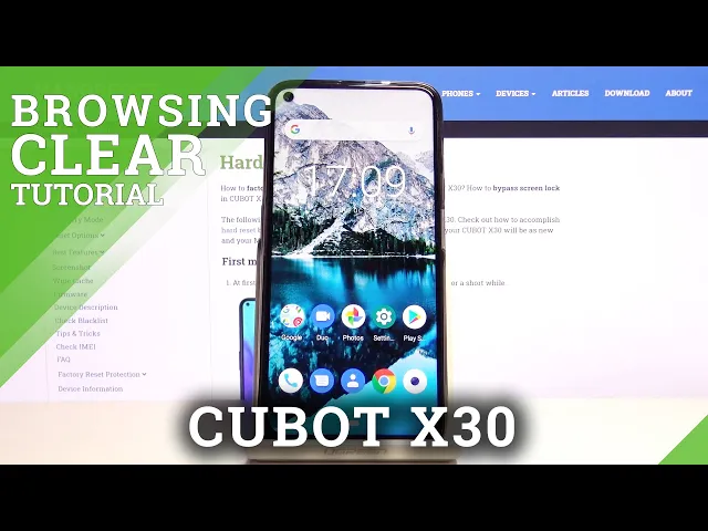 Video thumbnail for How to Clear Browser Data on CUBOT X30 – Delete Browser History
