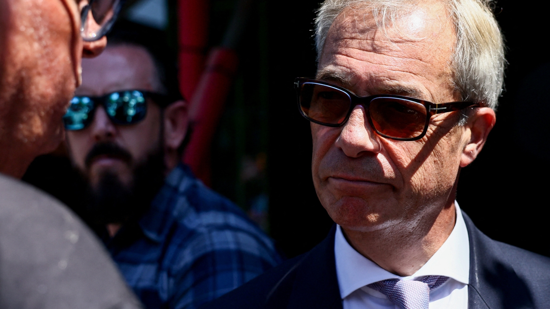 Video thumbnail for UK reform party leader triggers vote: Nigel Farage begins campaigning in by-election