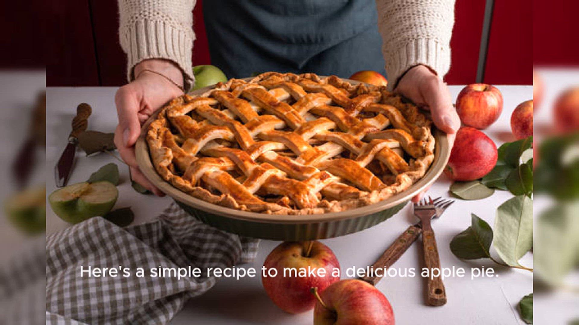 Video thumbnail for Apple Pie Recipe