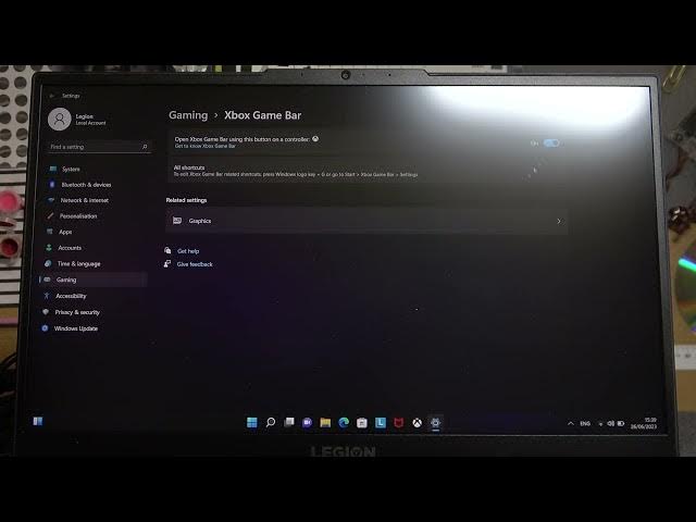 Video thumbnail for How To Enable & Disable Xbox Game Bar For Lenovo Legion Laptop