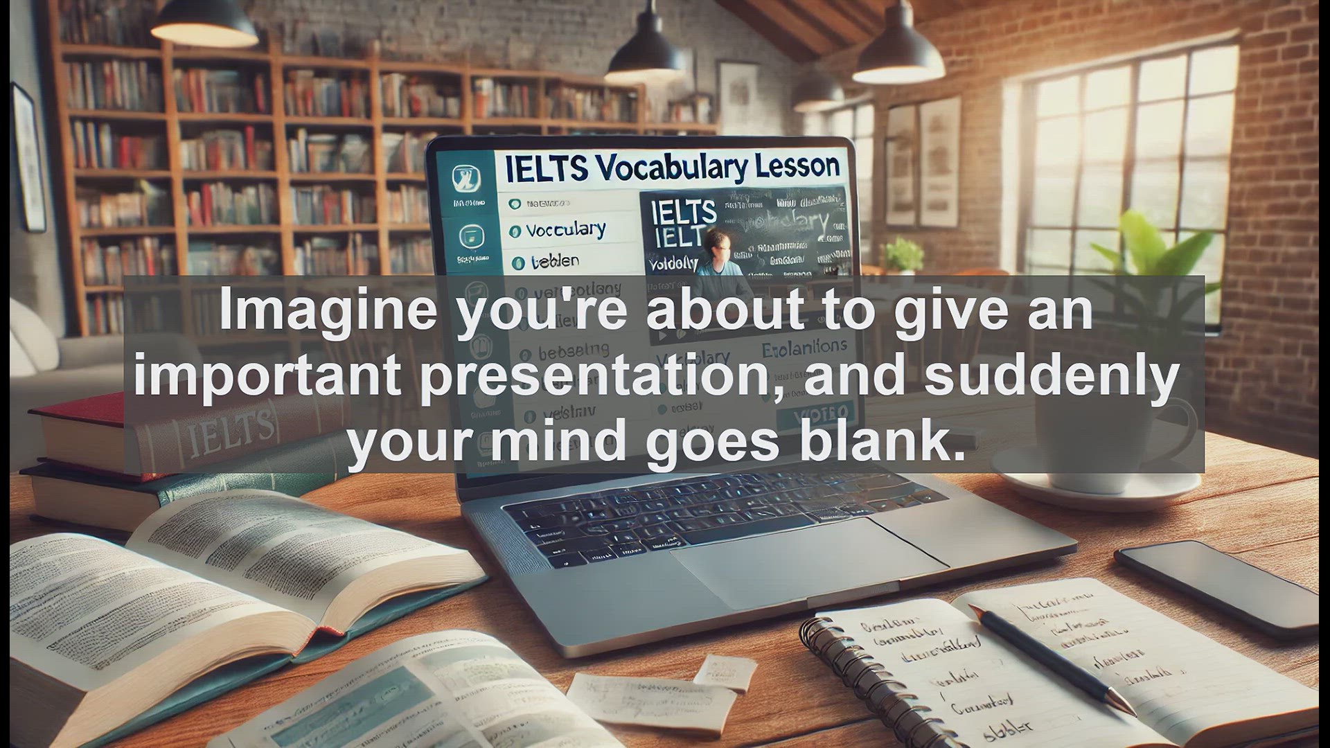 'Video thumbnail for 2500 Must Know IELTS 6.5 Vocabulary - Understanding 'Panic': Boost Your IELTS Score'