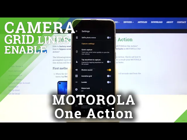 Video thumbnail for Discover Camera Gridlines Feature in Motorola One Action – Activate Orientation Lines