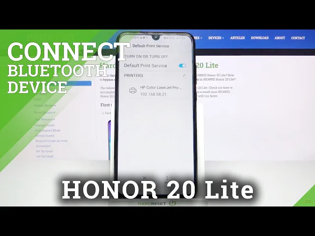 Video thumbnail for Honor 20 Lite - How to Connect Printer