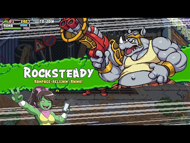 Video thumbnail for TMNT: SHREDDER'S REVENGE (ROCKSTEADY FIGHT) (MONA LISA)