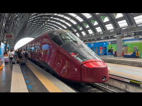 Video thumbnail for Milan to Rome Italy High Speed Train Italo 2026