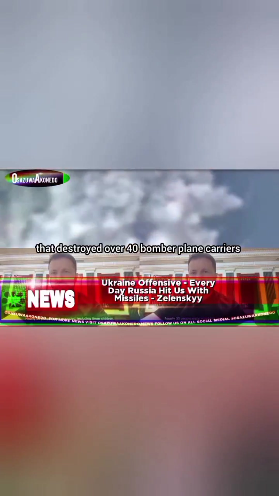 'Video thumbnail for Ukraine Offensive - Every Day Russia Hit Us With Missiles - Zelenskyy '
