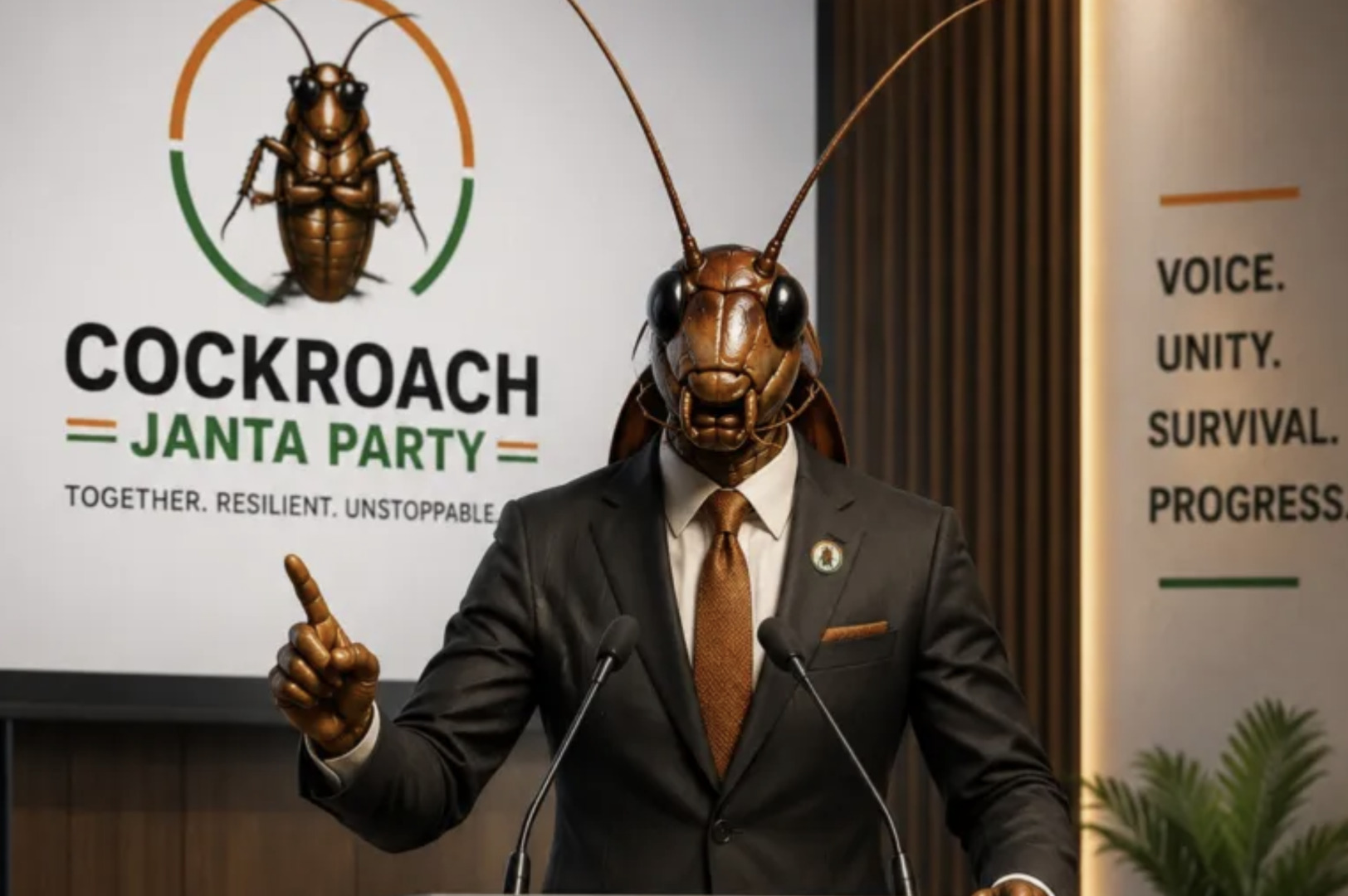 Video thumbnail for India’s Gen Z ‘Cockroach Party’ is going viral