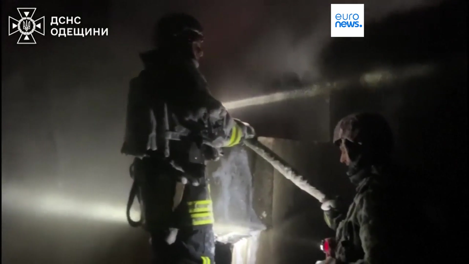 'Video thumbnail for Russian drones hit energy sites in Ukraine's Odesa as fighting on frontline intensifies'