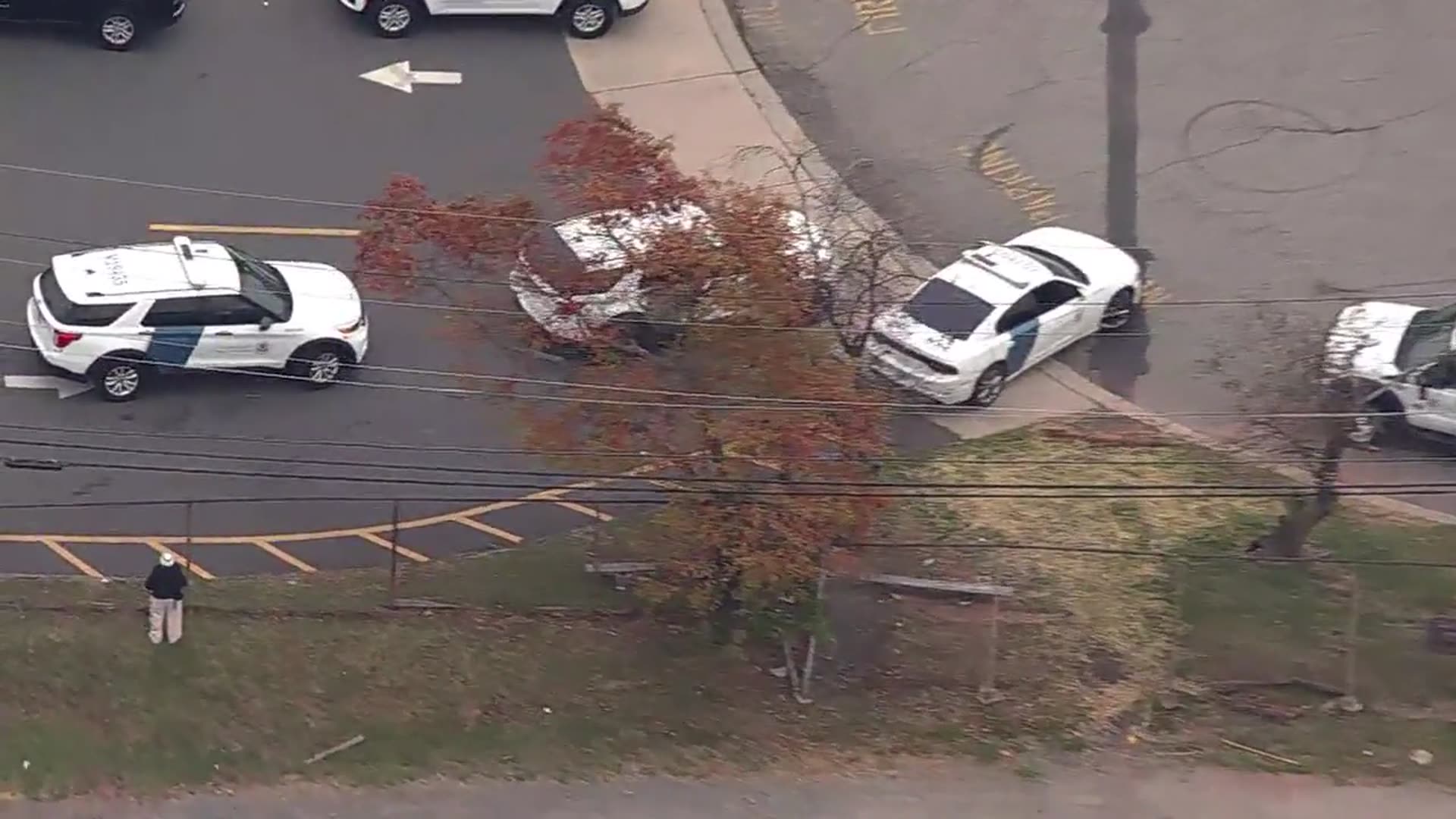 'Video thumbnail for SkyFOX over NJ ICE raid in Avenel'