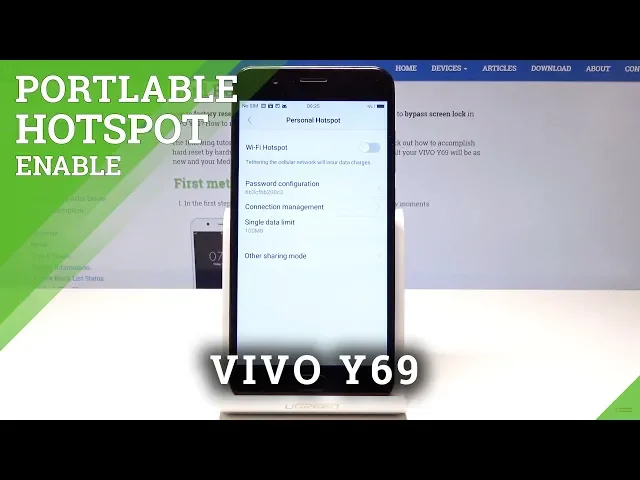 Video thumbnail for How to Activate Portable Hotspot in VIVO Y69 - Network Access Point