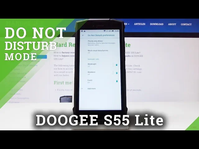 Video thumbnail for How to Enable Do Not Disturb Mode in DOOGEE S55 Lite