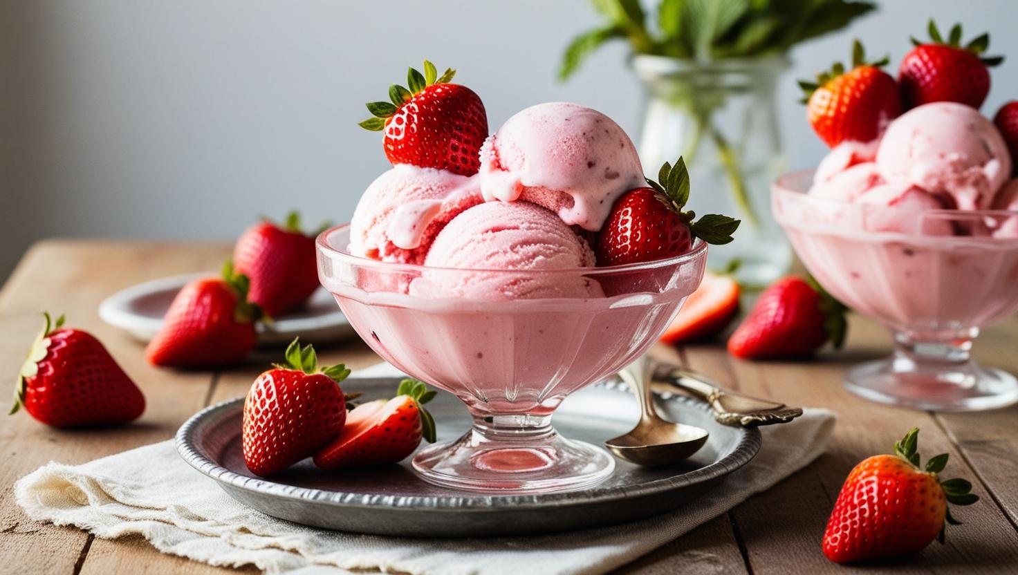 'Video thumbnail for Homemade Strawberry Ice Cream Recipe: A Creamy, Refreshing Treat'