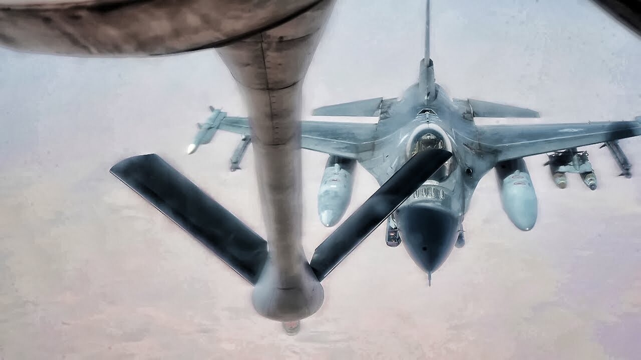 'Video thumbnail for F-16 Vipers Patrol The Sky Near Iraq (2021)'
