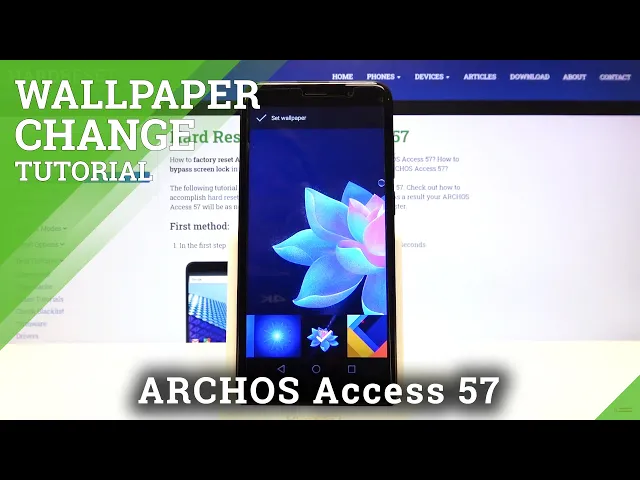 Video thumbnail for How to Change Wallpaper in ARCHOS Access 57 – Customize Display Look